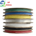 Feibo PE material colorful electric wires insulated diameter 4mm thin wall heat shrink tubing